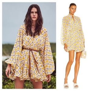 Alexis Rachael Mini Dress in Yellow Size XS